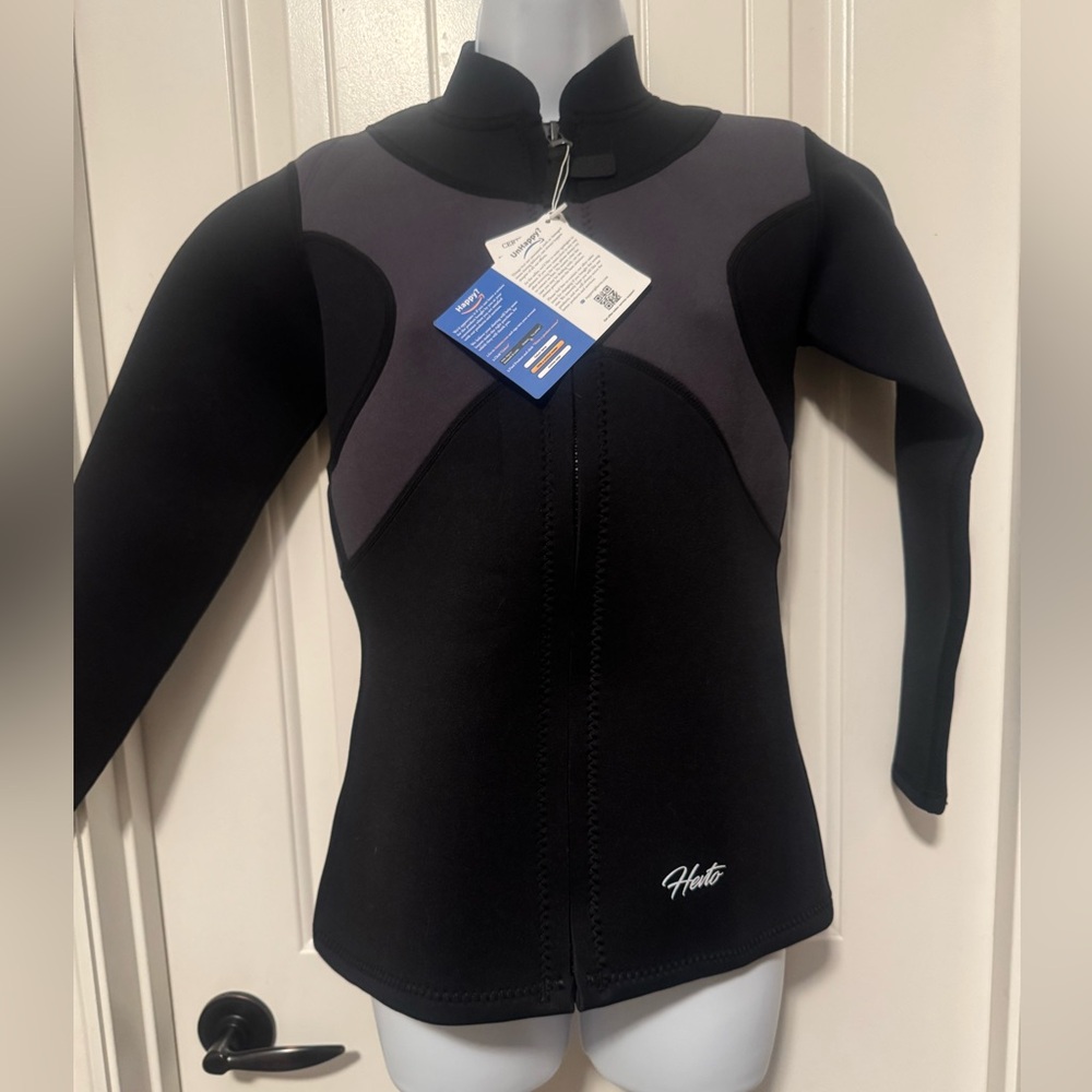 NWT Hevto Unisex Long Sleeve Wet Suit Jacket, Size Kid’s Large - Picture 5 of 6